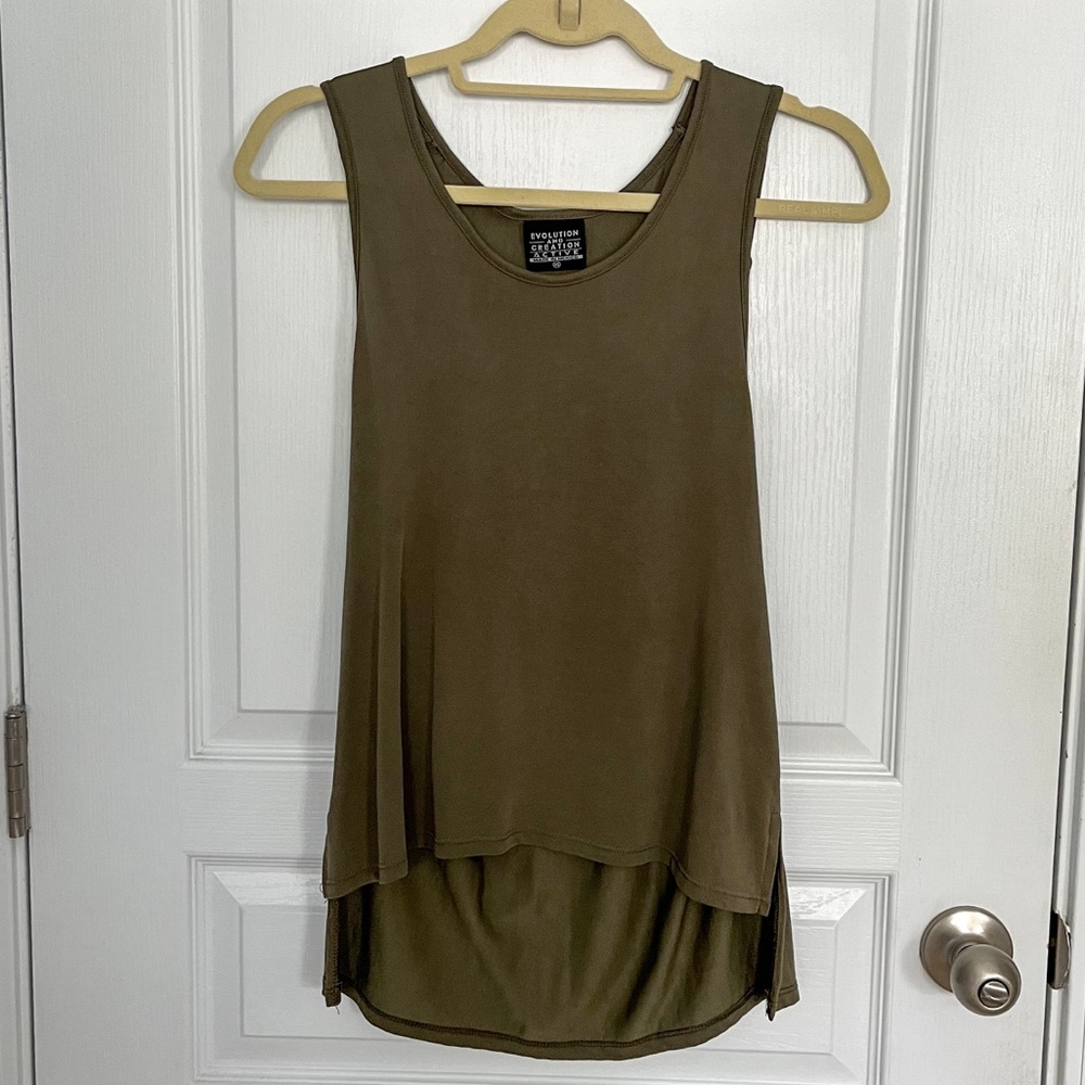 Evolution & Creation Active Strappy Back Cut Out Tank Top